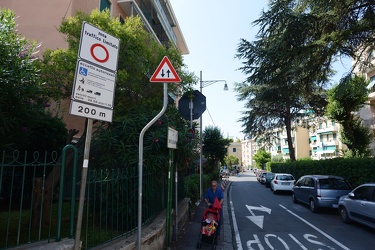 Genova, Boccadasse - nuova zona traffico limitato con telecamere