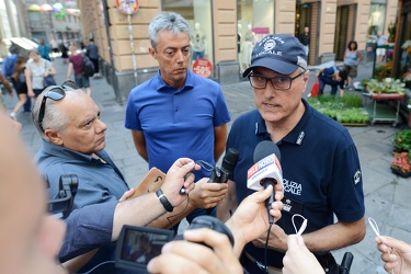 Genova centro storico - presentazione nuove bodycam in dotazione