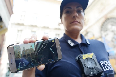 Genova centro storico - presentazione nuove bodycam in dotazione