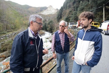 Genova, frazione Pegli, San Carlo di Cese - crollo carreggiata s