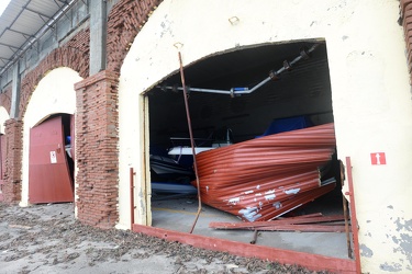 Genova - i danni agli stabilimenti balneari di corso Italia dopo