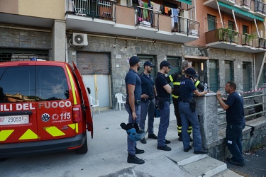 Genova - via Piantelli, Marassi - incendio in appartamento, muor