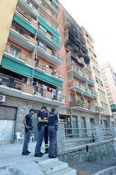 Genova - via Piantelli, Marassi - incendio in appartamento, muor