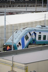 Genova - Incidente stazione di Brignole - treno in manovra si sc