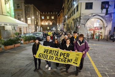 Genova - manifestazione per Giulio Regeni, organizzata da amnest