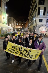 Genova - manifestazione per Giulio Regeni, organizzata da amnest
