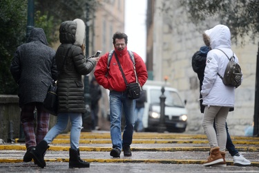 Genova - allerta arancione neve - freddo, vento e maltempo