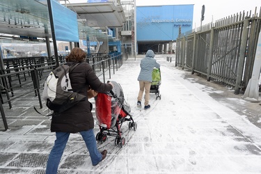 Genova - allerta arancione neve - freddo, vento e maltempo