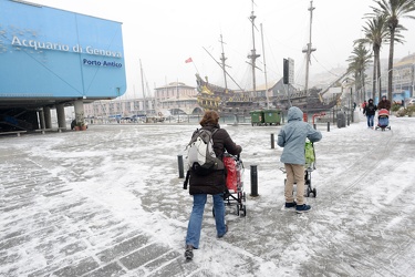 Genova - allerta arancione neve - freddo, vento e maltempo