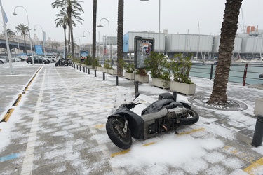 Genova - allerta arancione neve - freddo, vento e maltempo