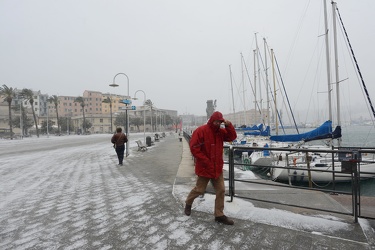 Genova - allerta arancione neve - freddo, vento e maltempo