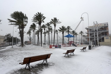 Genova - allerta arancione neve - freddo, vento e maltempo