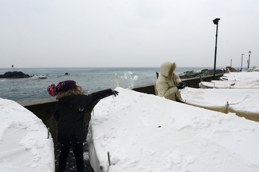 Genova - allerta arancione neve - freddo, vento e maltempo