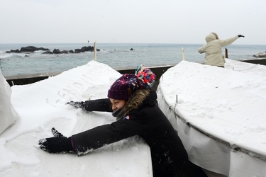 Genova - allerta arancione neve - freddo, vento e maltempo