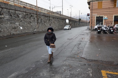 Genova - allerta arancione neve - freddo, vento e maltempo