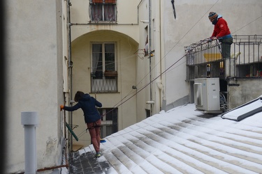 Genova - allerta arancione neve - freddo, vento e maltempo