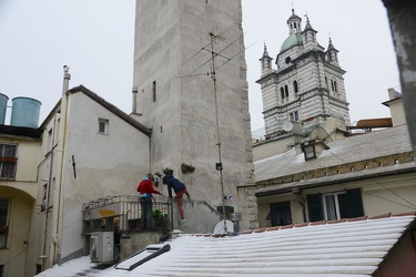 Genova - allerta arancione neve - freddo, vento e maltempo