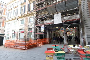 Genova - situazione ponteggi Galleria Mazzini