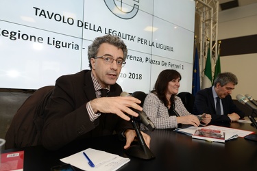 Genova - conferenza stampa tavolo legalita regione liguria