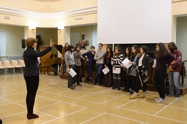 Genova, liceo classico D'Oria - il corso di teatro con la prof M