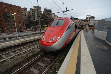 Genova, stazione Principe - viaggio inaugurale, partenza treno f