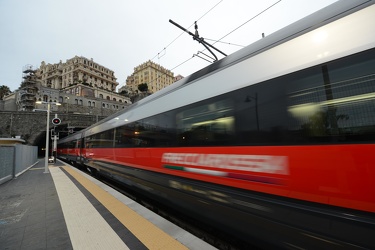 Genova, stazione Principe - viaggio inaugurale, partenza treno f