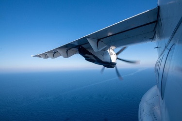 Genova - in volo con ATR42 della Guardia Costiera
