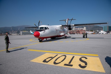 Genova - in volo con ATR42 della Guardia Costiera