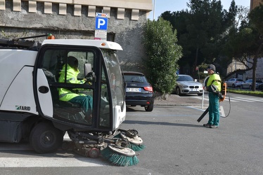 AMIU pulizia strada spazzamento07032019