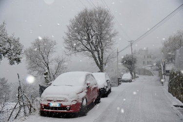 Genova - emergenza allerta neve, nevicata superiore alle previsi