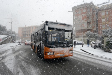 Genova - emergenza allerta neve, nevicata superiore alle previsi