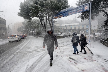 Genova - emergenza allerta neve, nevicata superiore alle previsi