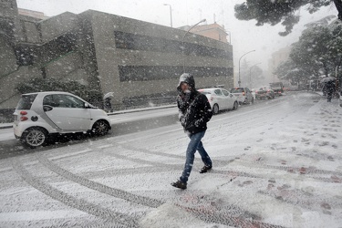 Genova - emergenza allerta neve, nevicata superiore alle previsi