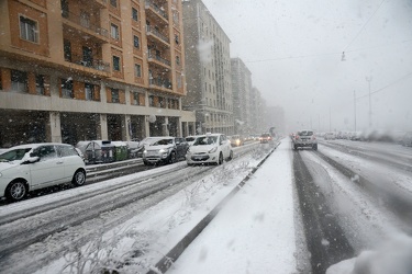 Genova - emergenza allerta neve, nevicata superiore alle previsi