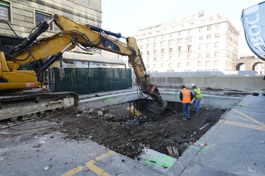 Genova, zona Foce - nuovo cambio linee traffico causa spostament