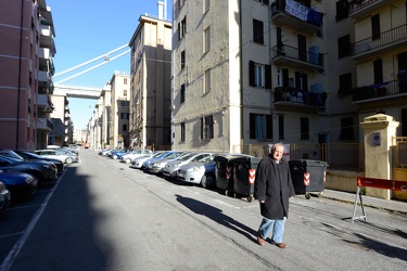 Genova - avanzamento cantiere torrette sostegni prima della demo