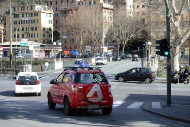 Genova, incrocio pericoloso tra via Montaldo e via Bobbio - inci