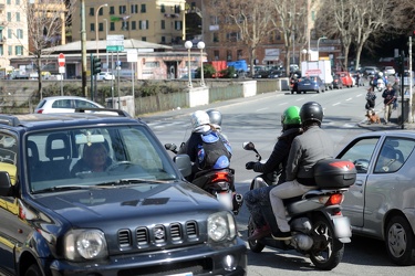 Genova, incrocio pericoloso tra via Montaldo e via Bobbio - inci