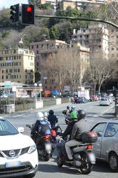 Genova, incrocio pericoloso tra via Montaldo e via Bobbio - inci