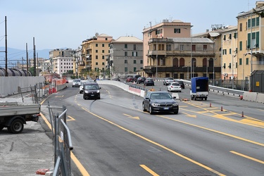 Genova, lungomare Canepa - avanzamento lavori