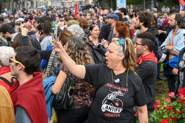 Genova, manifestazione antifascista in occasione del comizio di 