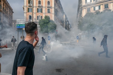 Genova, manifestazione antifascista in occasione del comizio di 