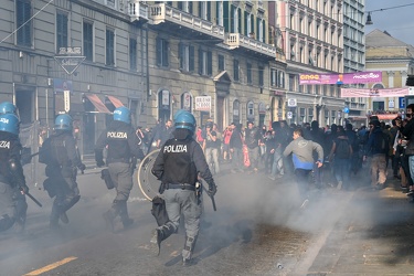 Genova, manifestazione antifascista in occasione del comizio di 