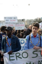 Genova - manifestazione antirazzista contro il decreto sicurezza