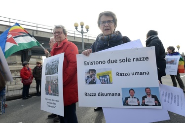 Genova - manifestazione antirazzista contro il decreto sicurezza