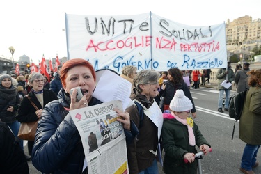 Genova - manifestazione antirazzista contro il decreto sicurezza