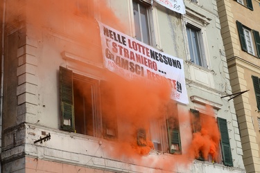 Genova - manifestazione antirazzista contro il decreto sicurezza