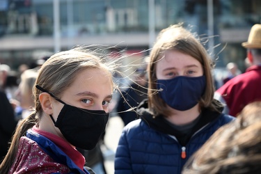 Genova, porto antico, darsena - manifestazione comitato tutela a