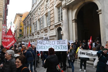 Genova, palazzio Tursi - manifestazione dipendenti pubblici, ser