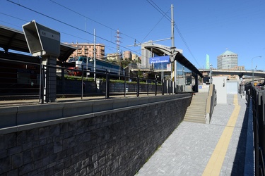 Genova, stazione metro via di Francia, cantiere